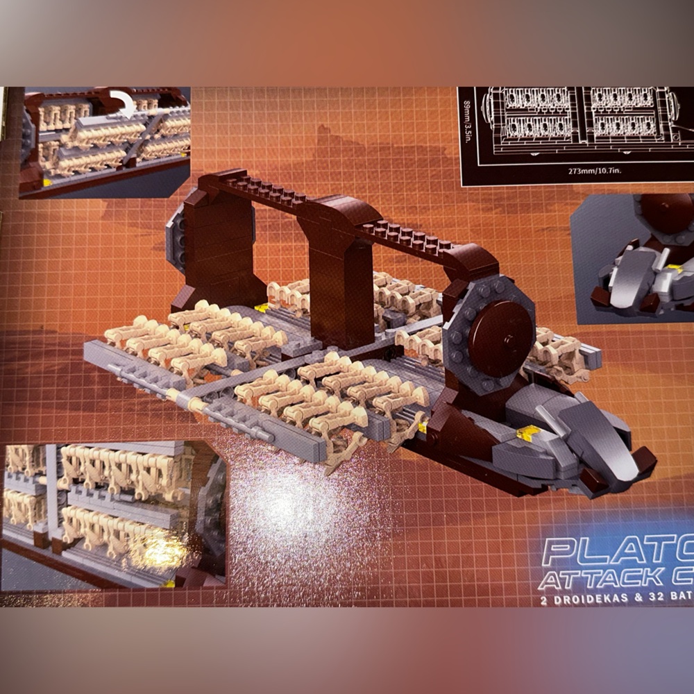 Star Wars 32+ Battle Droids Sith Army Attack Craft Ship Building Brick Toy NEW - Picture 12 of 13